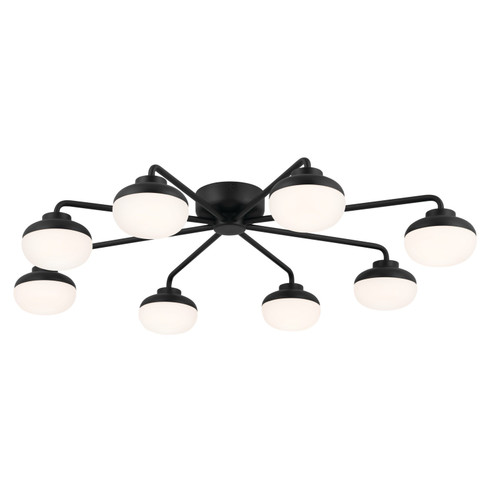 Remy LED Semi Flush Mount in Black (12|52608BK)