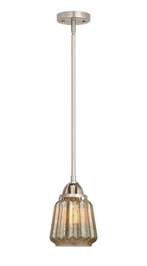 Nouveau 2 One Light Mini Pendant in Brushed Satin Nickel (405|288-1S-SN-G146)