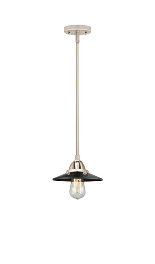 Nouveau 2 LED Mini Pendant in Polished Nickel (405|288-1S-PN-M6-BK-LED)