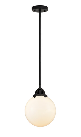 Nouveau 2 One Light Mini Pendant in Matte Black (405|288-1S-BK-G201-8)