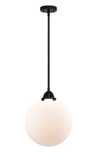 Nouveau 2 LED Mini Pendant in Matte Black (405|288-1S-BK-G201-12-LED)