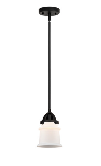 Nouveau 2 One Light Mini Pendant in Matte Black (405|288-1S-BK-G181S)