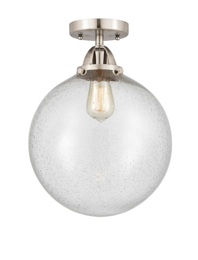 Nouveau 2 LED Semi-Flush Mount in Brushed Satin Nickel (405|288-1C-SN-G204-12-LED)