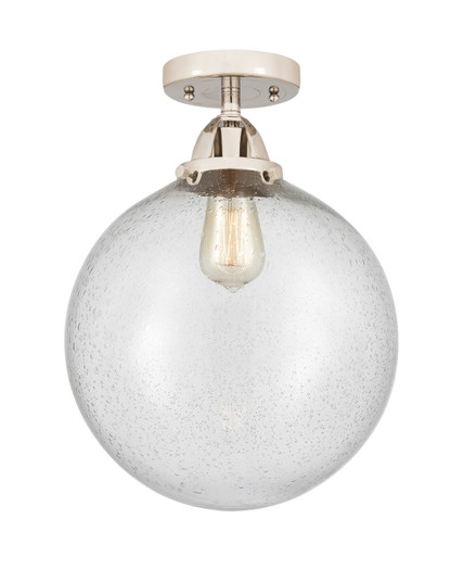 Nouveau 2 One Light Semi-Flush Mount in Polished Nickel (405|288-1C-PN-G204-12)