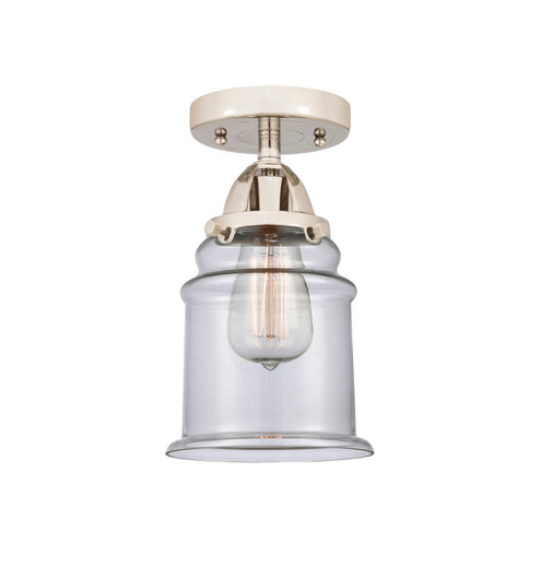 Nouveau 2 One Light Semi-Flush Mount in Polished Nickel (405|288-1C-PN-G182)