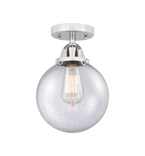Nouveau 2 One Light Semi-Flush Mount in Polished Chrome (405|288-1C-PC-G204-8)