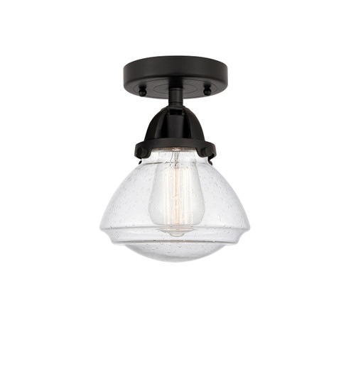Nouveau 2 LED Semi-Flush Mount in Matte Black (405|288-1C-BK-G324-LED)