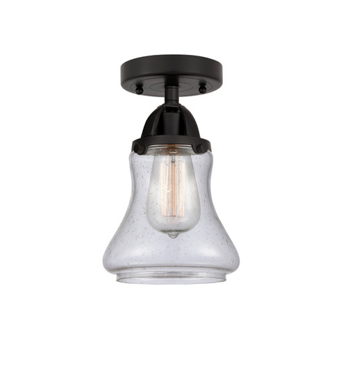 Nouveau 2 One Light Semi-Flush Mount in Matte Black (405|288-1C-BK-G194)