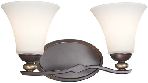 Shadowglen Two Light Bath in Lathan Bronze w/Gold Highlights (7|2282-589)