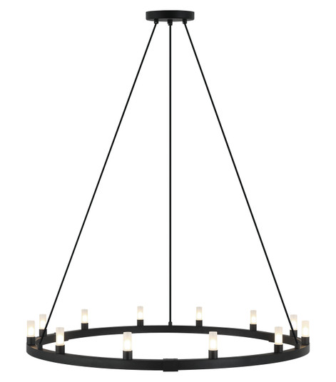 Cascadian 12 Light Chandelier in Matte Black (423|C75212MB)