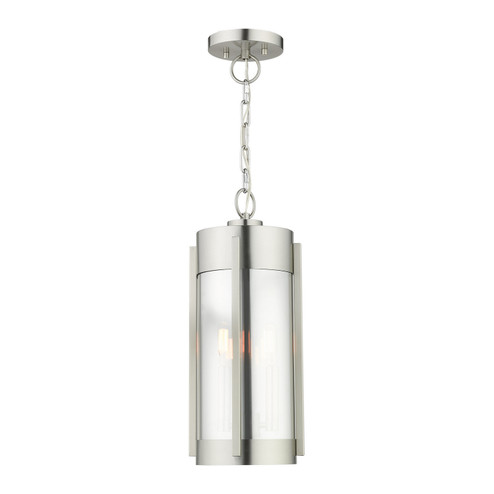 Sheridan Two Light Outdoor Pendant in Brushed Nickel (107|22385-91)