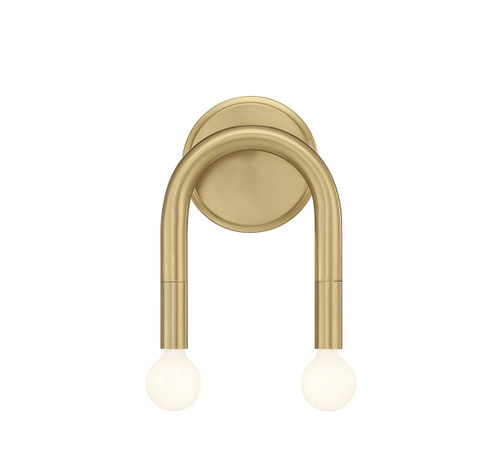Two Light Wall Sconce in Natural Brass (446|M90099NB)