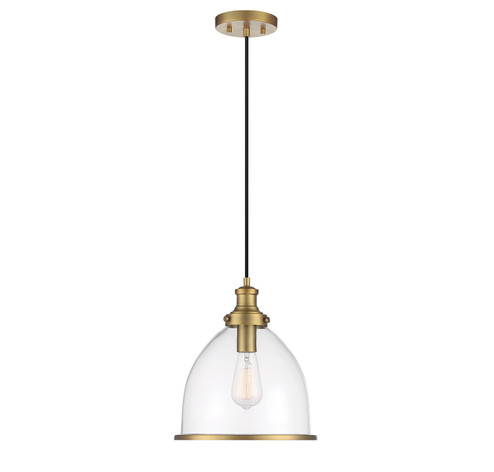 One Light Pendant in Natural Brass (446|M70119NB)