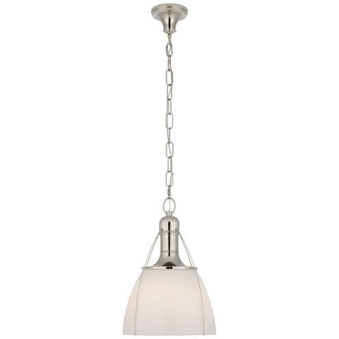 Prestwick One Light Pendant in Polished Nickel (268|CHC 5475PN-WG)