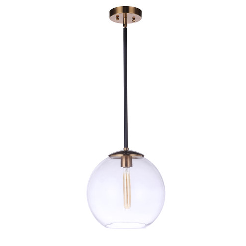 Dolby One Light Pendant in Brass and Black (90|301282)