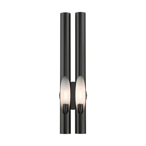 Acra Two Light Wall Sconce in Shiny Black (107|45912-68)