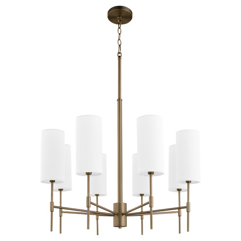 Hamilton Eight Light Chandelier in Dark Brass (19|663-8-81)