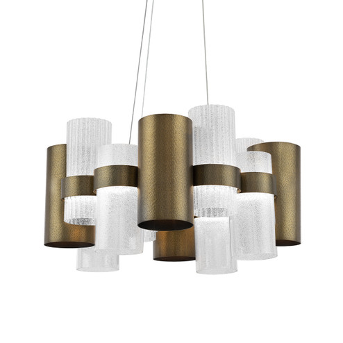 Harmony LED Chandelier in Aged Brass (281|PD-71035-AB)