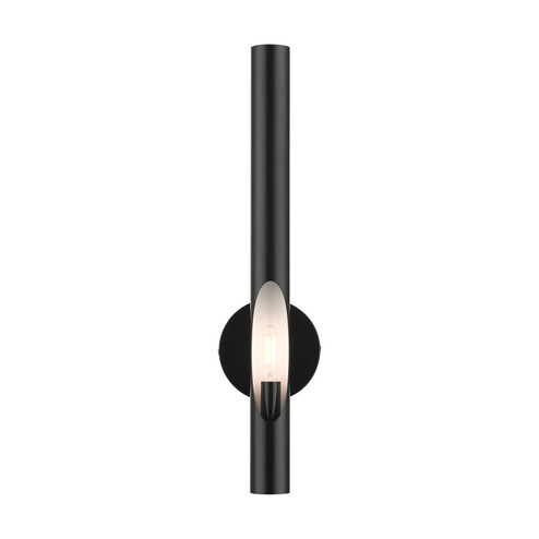 Acra One Light Wall Sconce in Shiny Black (107|45911-68)