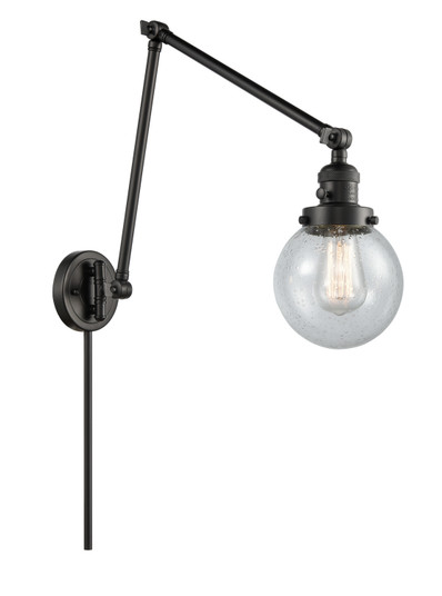 Franklin Restoration LED Swing Arm Lamp in Matte Black (405|238-BK-G204-6-LED)