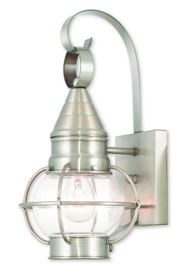 Newburyport One Light Outdoor Wall Lantern in Brushed Nickel (107|26900-91)