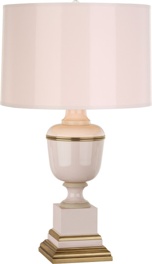 Annika One Light Accent Lamp in Blush Lacquered Paint w/Natural Brass and Ivory Crackle (165|2605)