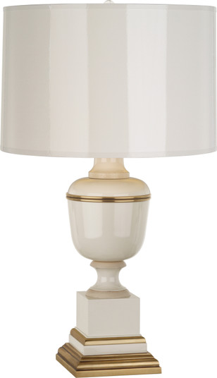 Annika One Light Accent Lamp in Ivory Lacquered Paint w/Natural Brass/Ivory Crackle (165|2604) Annika One Light Accent Lamp in Ivory Lacquered Paint w/Natural Brass/Ivory Crackle (165|2604)