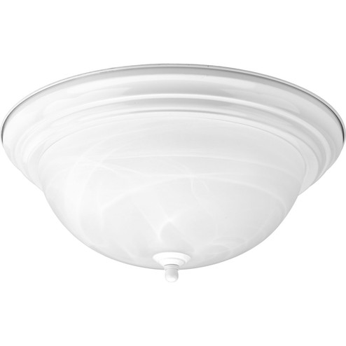 Dome Glass - Alabaster Three Light Flush Mount in White (54|P3926-30)