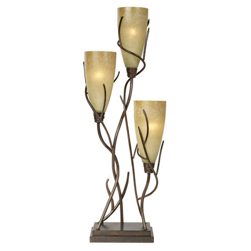 El Dorado Uplight Three Light Table Lamp in Madera Rust (24|41133)