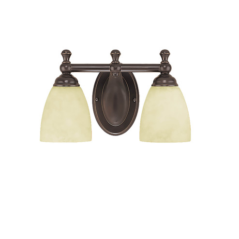 Two Light Vanity in Euro Bronze (59|612-EB)