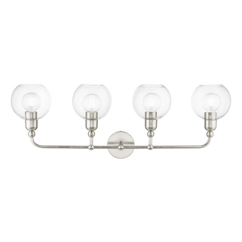 Downtown Four Light Vanity Sconce in Brushed Nickel (107|16975-91)