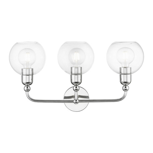 Downtown Three Light Vanity Sconce in Polished Chrome (107|16973-05)