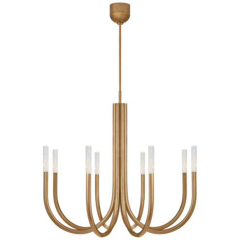 Rousseau LED Chandelier in Antique-Burnished Brass (268|KW 5581AB-SG)