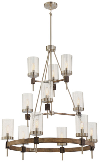 Bridlewood 12 Light Chandelier in Stone Grey w/Brushed Nickel (7|4641-106) Bridlewood 12 Light Chandelier in Stone Grey w/Brushed Nickel (7|4641-106)