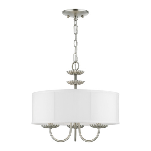 Brookdale Three Light Pendant in Brushed Nickel (107|42983-91)