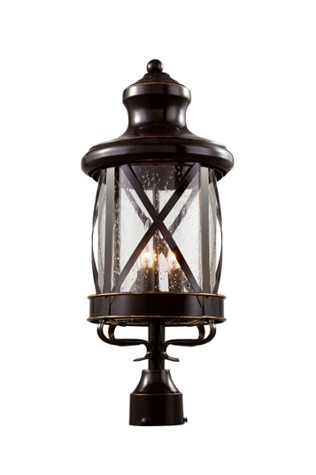 Chandler Four Light Postmount Lantern in Rubbed Oil Bronze (110|5125 ROB)