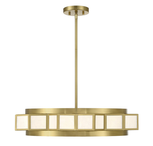 Gideon Four Light Chandelier in Warm Brass (51|1-3167-4-322)