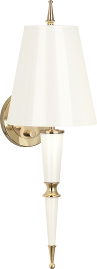 Jonathan Adler Versailles One Light Wall Sconce in Lily Lacquered Paint w/Modern Brass (165|W903)