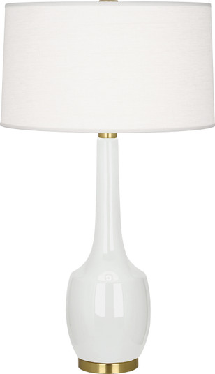 Delilah One Light Table Lamp in Lily Glazed Ceramic (165|LY701)