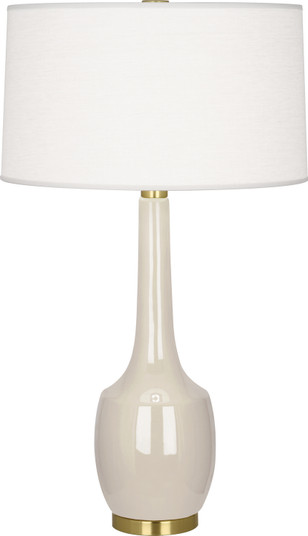 Delilah One Light Table Lamp in Bone Glazed Ceramic (165|BN701)