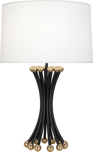 Jonathan Adler Biarritz One Light Table Lamp in Blackened Metal w/Polished Brass (165|BL475)