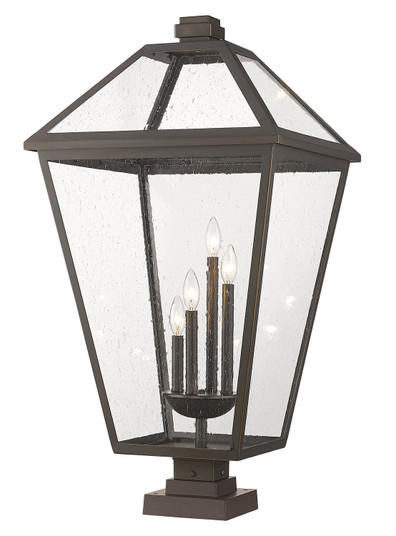 Talbot Four Light Outdoor Pier Mount in Oil Rubbed Bronze (224|579PHXLXS-SQPM-ORB)