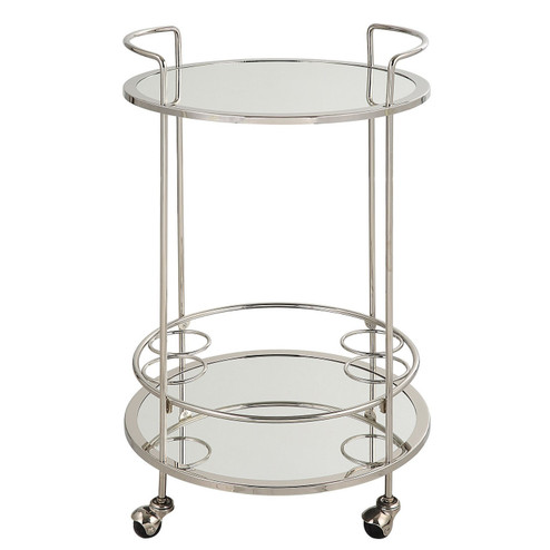 Spritz Bar Cart in Polished Chrome (52|22895)