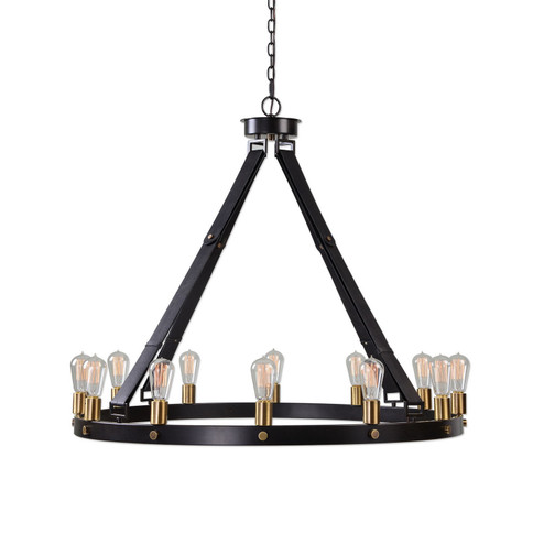 Marlow 12 Light Chandelier in Dark Antique Bronze /Weathered Bronze (52|21280)