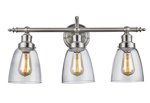 Three Light Vanity in Brushed Nickel (110|70833 BN)