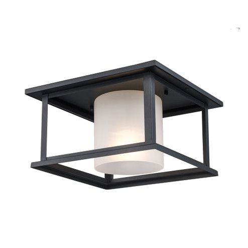 Shaakar One Light Outdoor Flush Mount in Black (110|51405 BK)