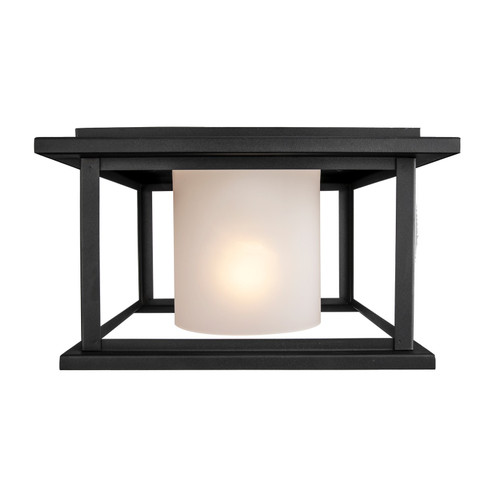 Shaakar One Light Outdoor Flush Mount in Black (110|51405 BK)