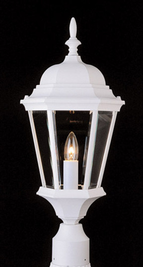 San Rafael One Light Postmount Lantern in White (110|4260 WH)