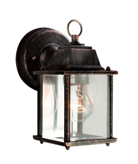 Patrician One Light Wall Lantern in Black Copper (110|40455 BC)