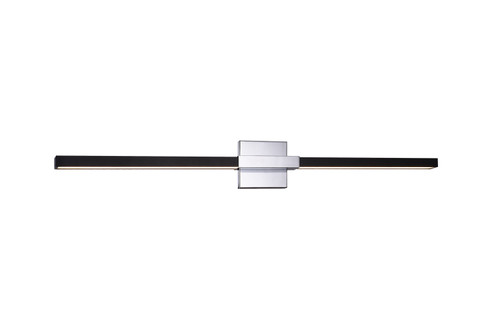 Lineare LED Wall Sconce in Matte Black & Chrome (423|W64736MBCH)